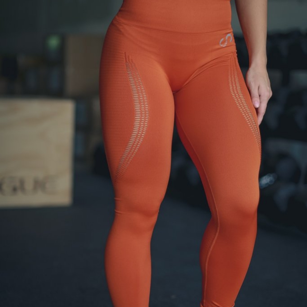 Orange Seamless Leggings